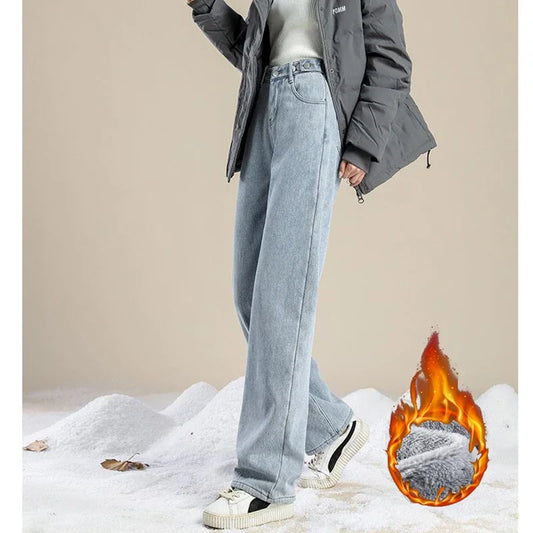 Jeans fashion corte recto termicos . Ideales para el invierno