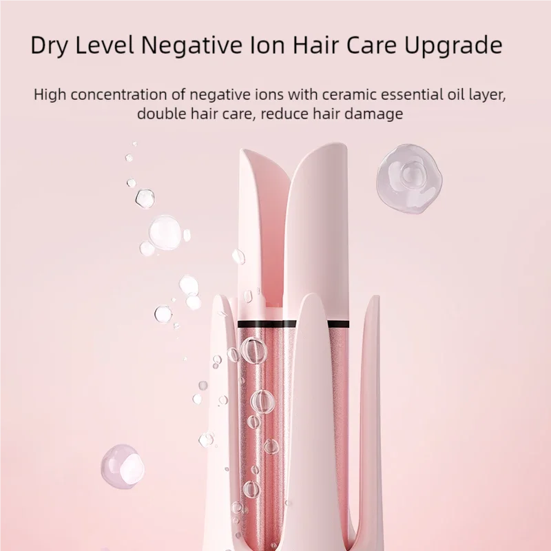 Rizadora Automática con tecnología iónica que protege el cabello