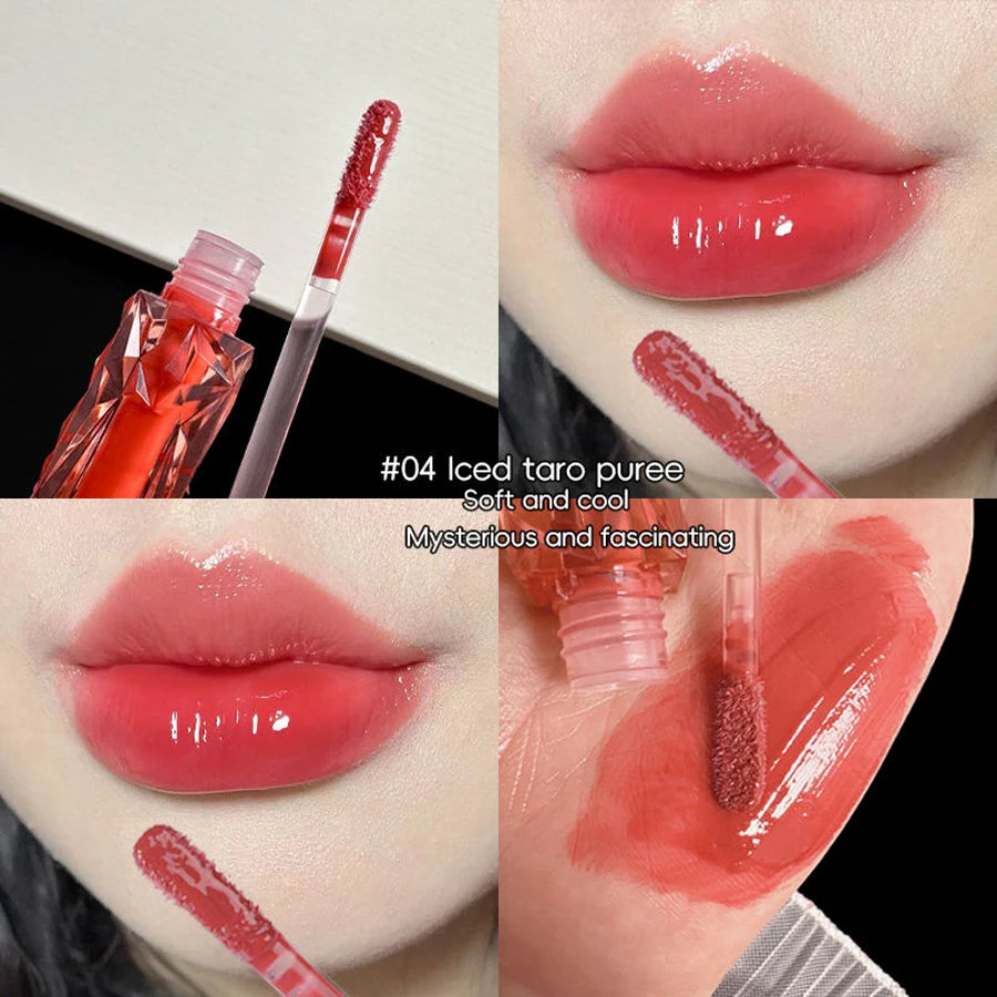 Lip gloss con tono bajo en color