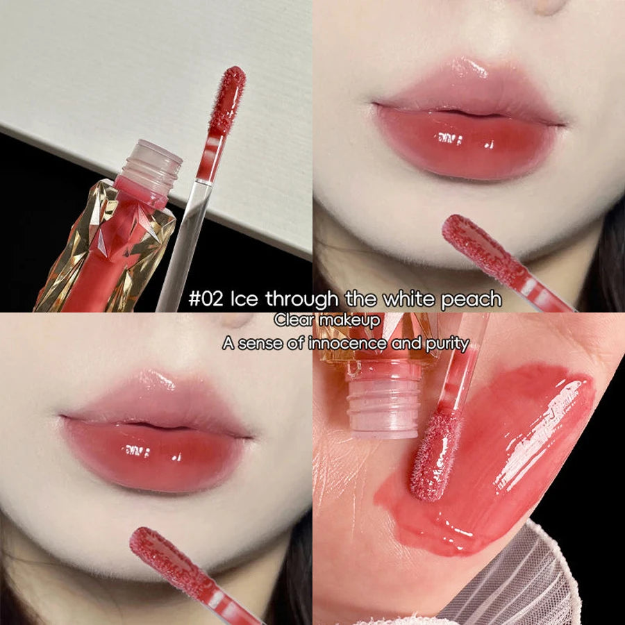 Lip gloss con tono bajo en color